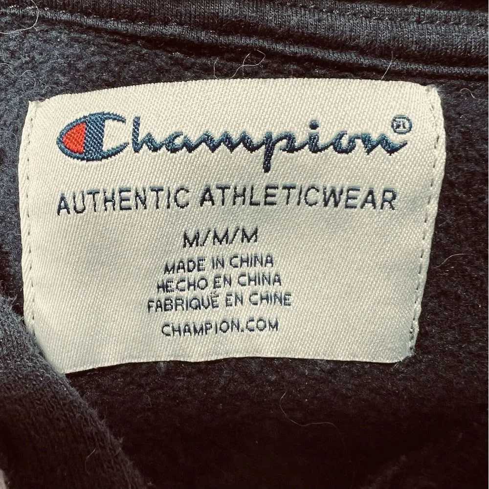 Champion Authentic Athletic Wear Pullover‎ Spellout Hoodie Sweater Women's Large - Picture 3 of 7